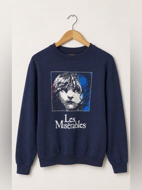Vintage 1986 Les Misérables Broadway Musical Crewneck Sweatshirt USA Size Medium